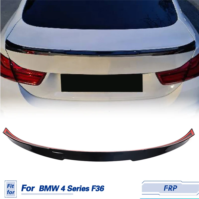 

Car Rear Trunk Spoiler Wing Lip Carbon Fiber for BMW 4 Series F36 420i 428i 435i 440i Gran Coupe M Sport 2015-2018 FRP Black