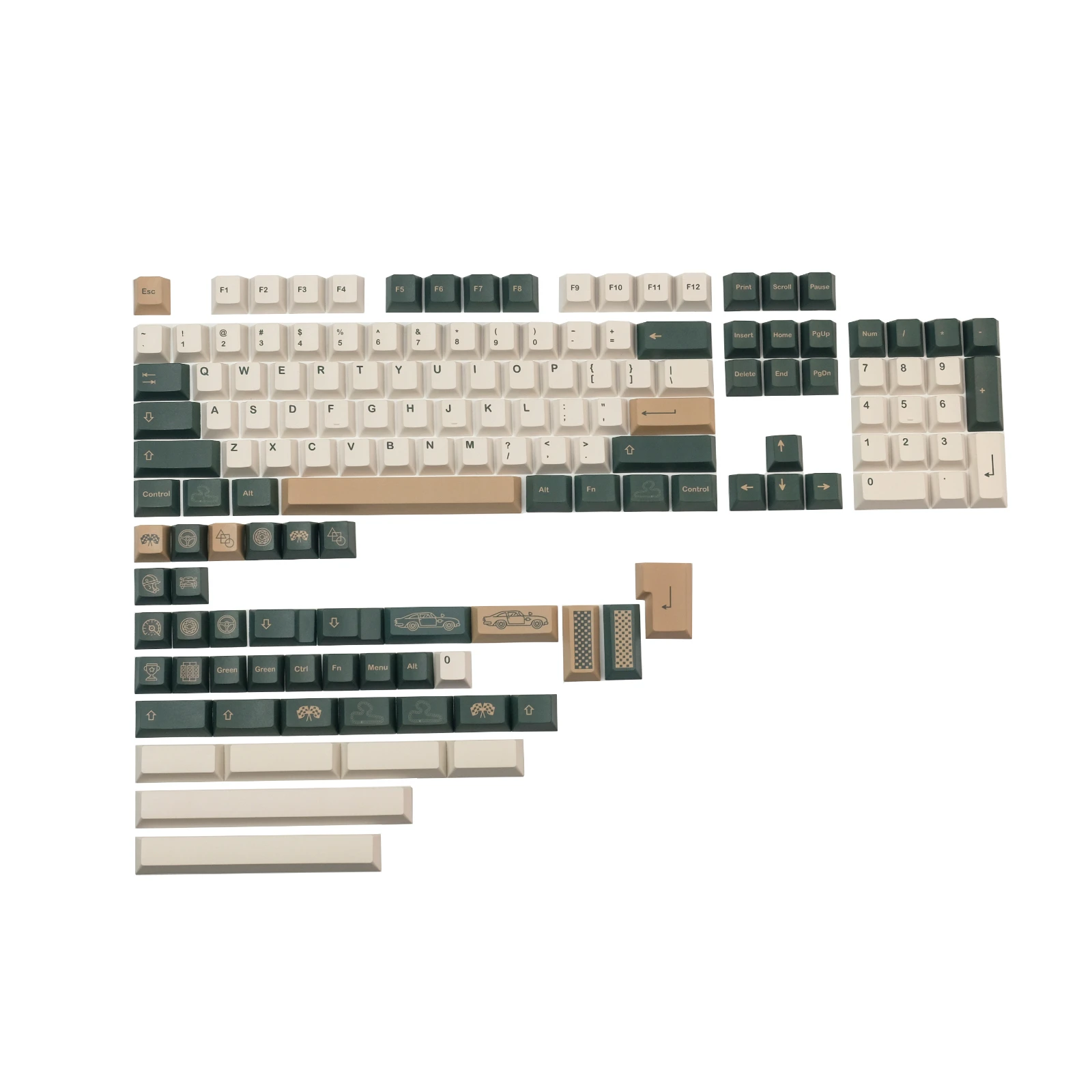 keycaps pbt tintura subbed cereja perfil tampões
