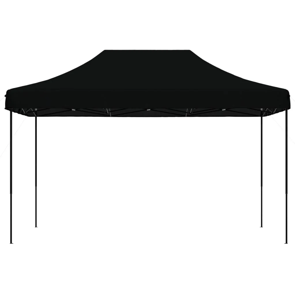 Faltbare, ausziehbare schwarze Partyzelt 440x292x315 cm, perfekt für Feiern, Events und Urlaub. – Detail 3