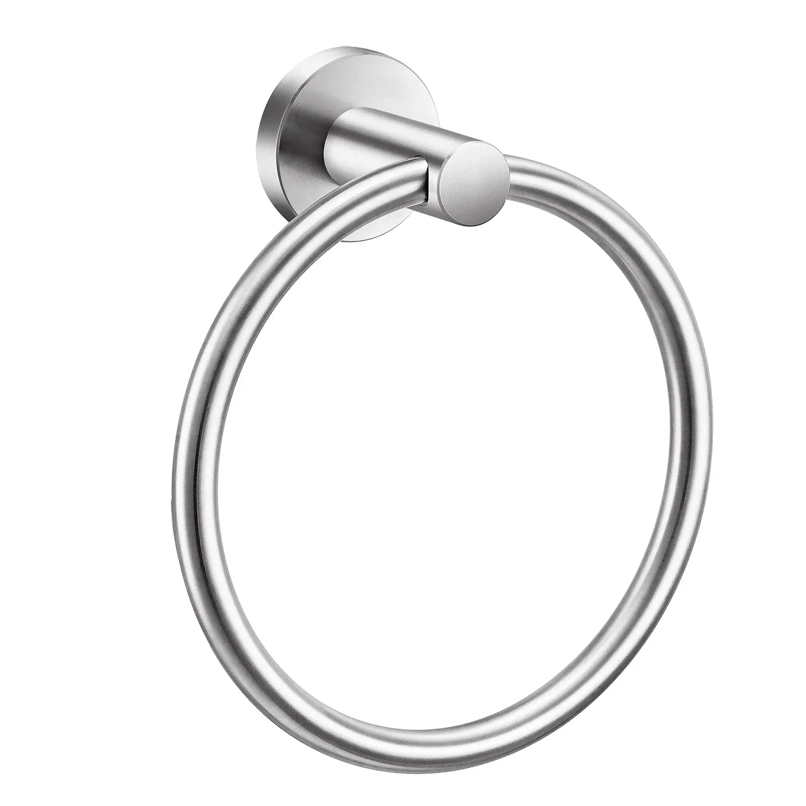 Description Picture 5 of itemBrushed Stainless Steel Towel Ring | Modern Hand Washcloth Holder for Bathroom Wall
