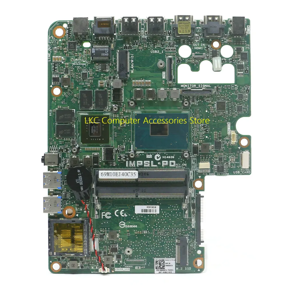 

NEW FOR DELL Inspiron 24 7459 AIO All-In-One Motherboard 8GGCV 08GGCV CN-08GGC IMPSL-PO IMPSL-PD I5-6300HQ With GeForce 940M GPU