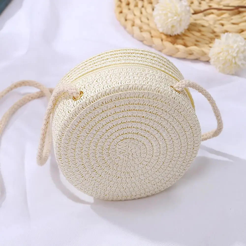 Coin Purse Straw Straw Bag Shell Shape Handmade Summer Beach Bag Straw Handbag Women Girl