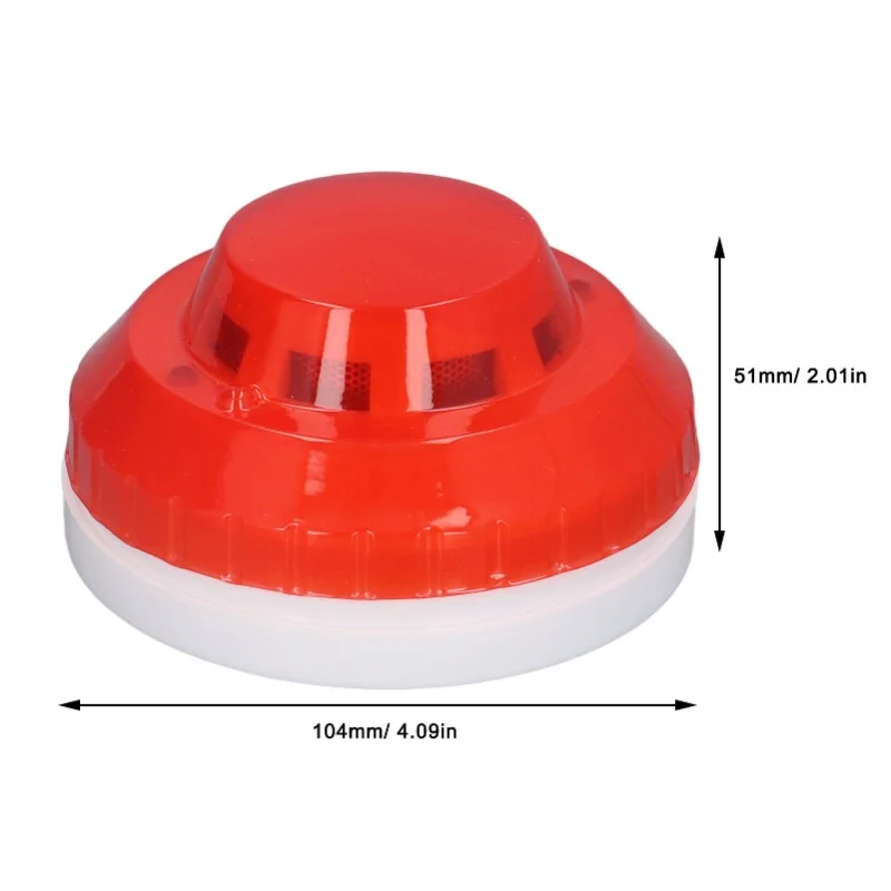 Smoke Detector Photoelectric Prevent Interference Small Wired Fire Alarm For Home Hotel Factory DC 12-24V - 4