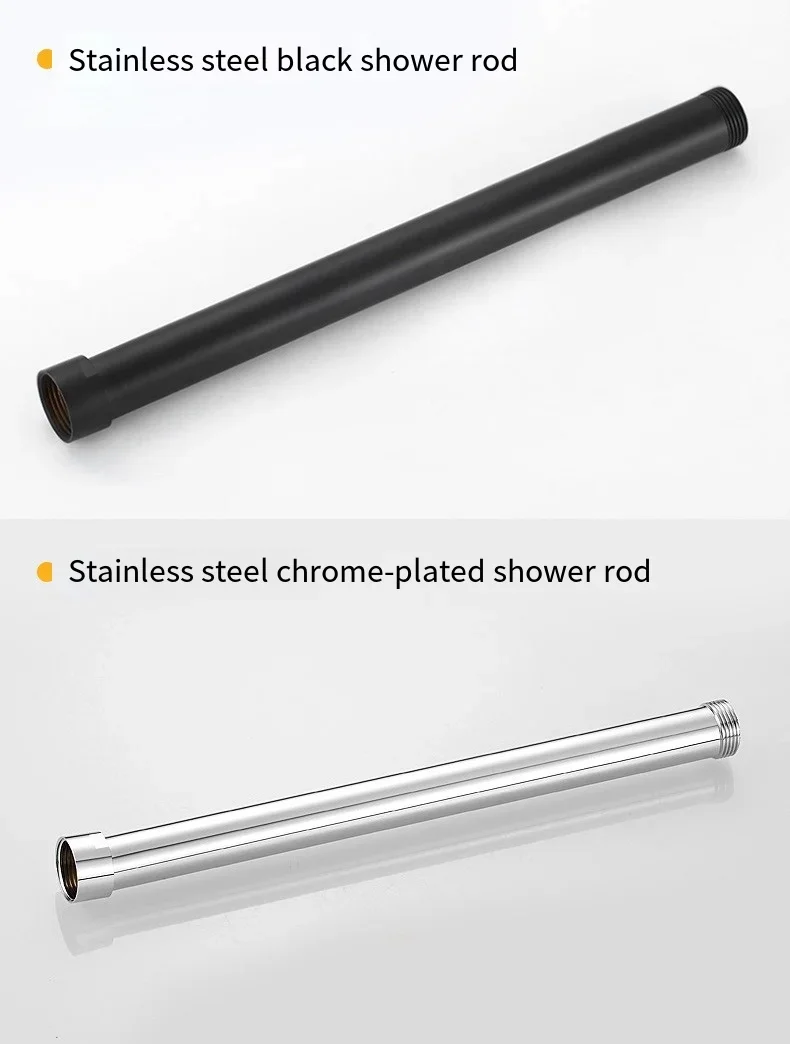 Description Picture 2 of itemShower Head Extension Pipe Connection Lifting Rod Extension and  Square Circular Straight Pipe Bathroom Accessories Extension Ro