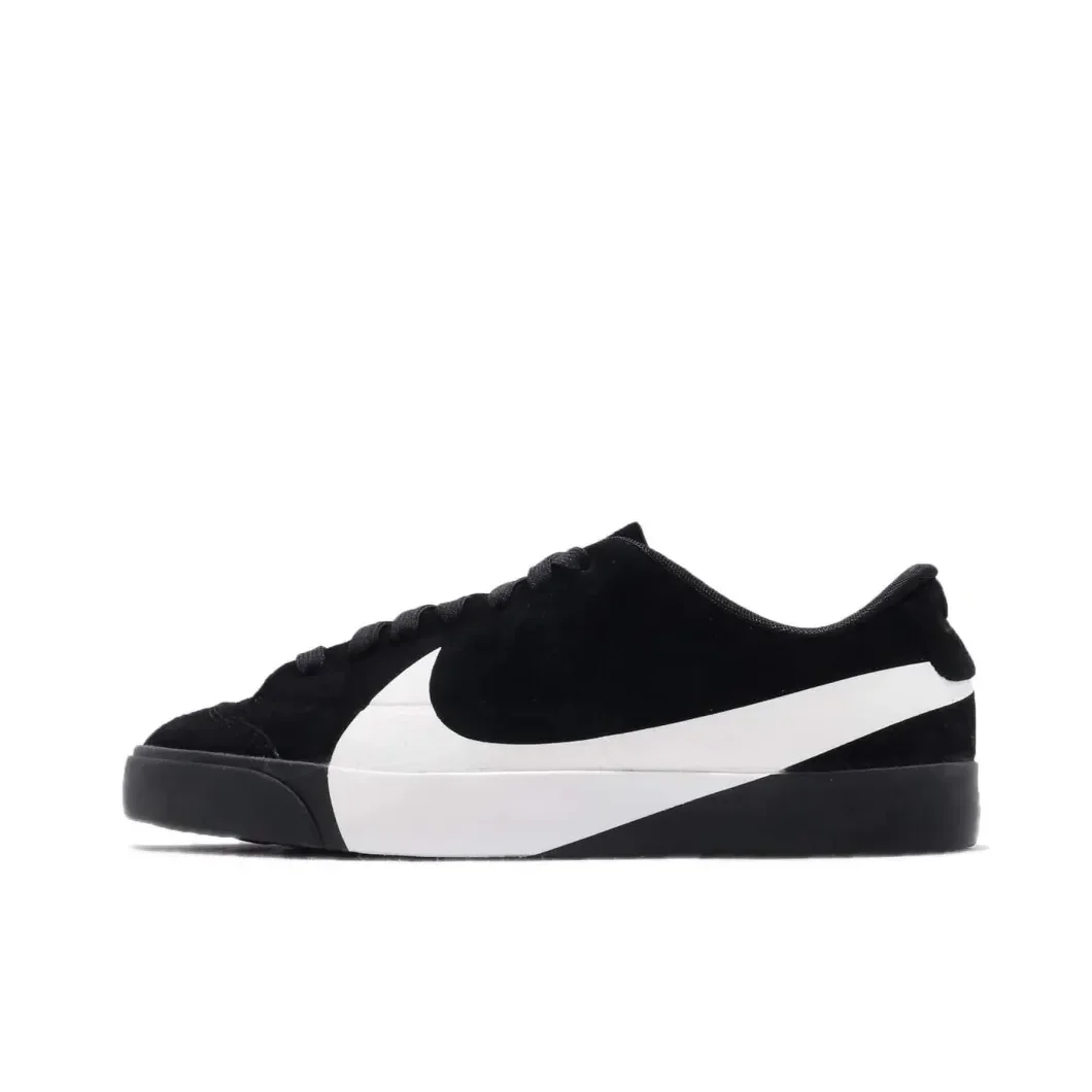 Nike Blazer low Women sneakers Comfortable and hardwearing casual shoes Classic Retro Trend casual shoes Lightweight Black&White