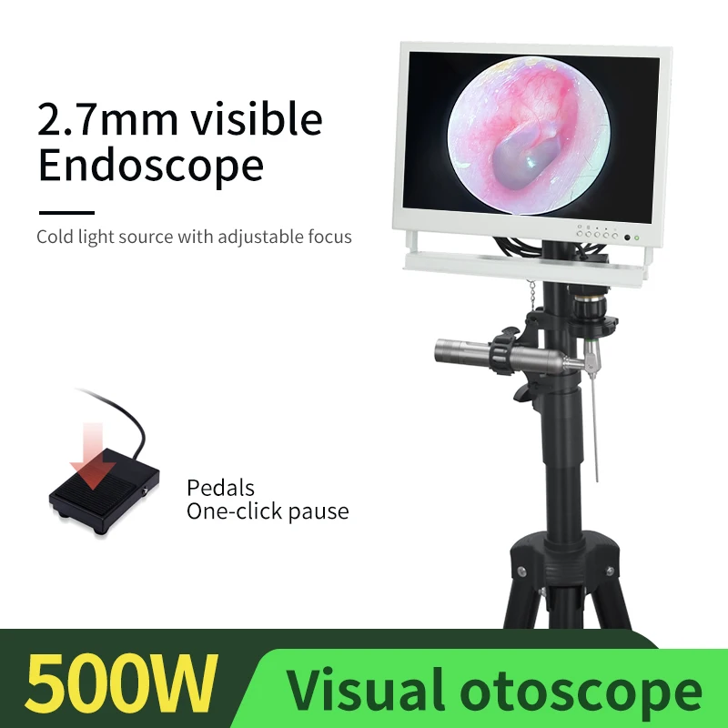 HD 2.7MM Cold Light Source Visual Ear Canal Endoscope Camera Adjustable Focus WaterProof Industrial Hard Rod Mirror