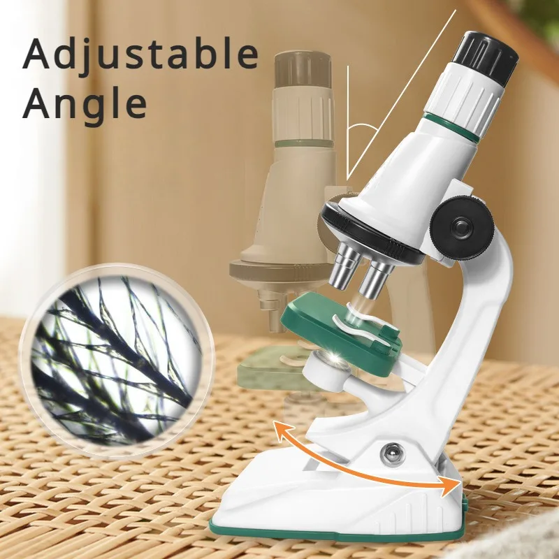 microscope kit for children with slides and tools