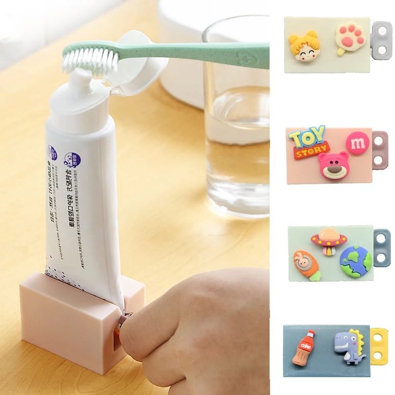 Plastic Bathroom Home Tube Rolling Holder Squeezer Easy Toothpaste Dispenser# 