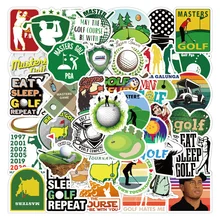 

10/30/50PCS Sports Series Golf Master Graffiti Sticker Car Luggage Water Cup Refrigerator Waterproof Sticker Wholesale