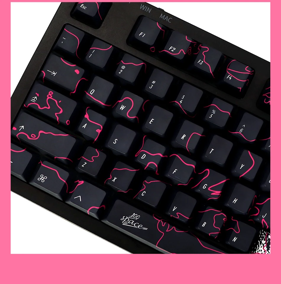 pbt tintura sublimação teclado mecânico para mx switch g610 k70 com iso ente