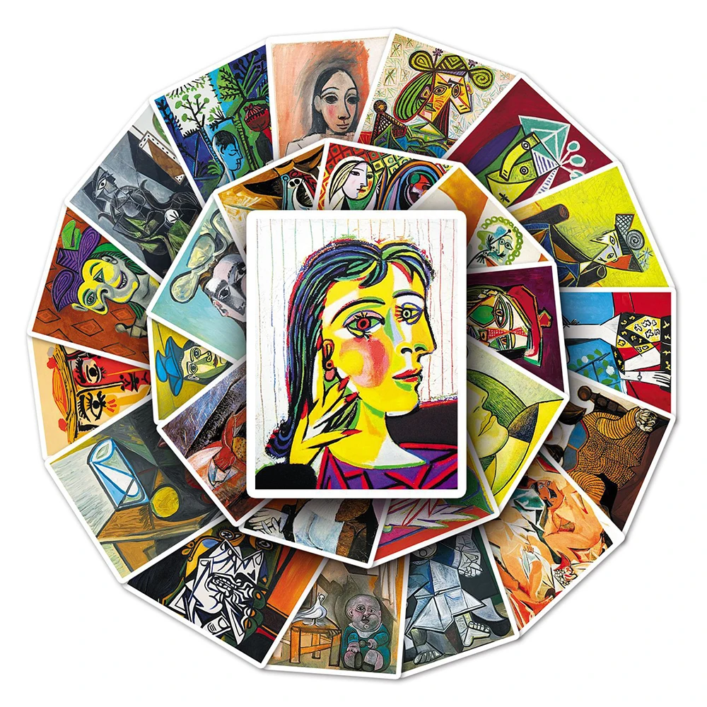 Decorative Stickers Classic Picasso Abstract Art Painting 10/30/50PCS