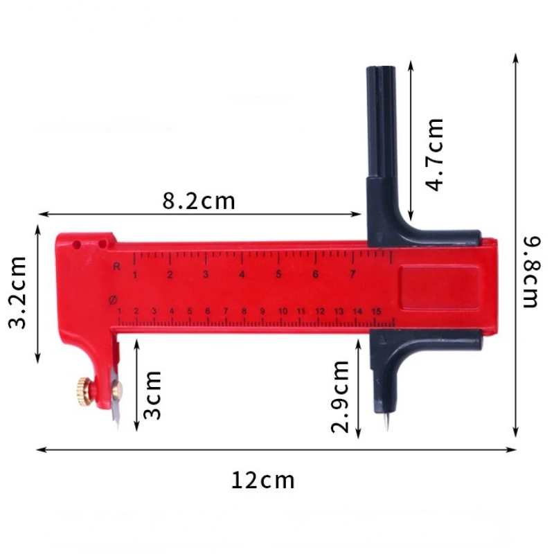 Circular Cutter Rotary Compass Circle Cutter Paper Cardboard Rubber Vinyl Leather Art Craft Tool Circular Cutter