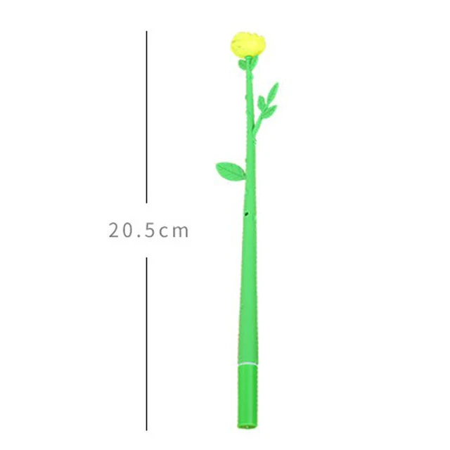 13 db Aranyos Rózsa Virág Tollak Gél Tinta Szilikon Színes Virággél Toll Szép Levélpapír Irodai Iskolai Íráskészletek - Image 6