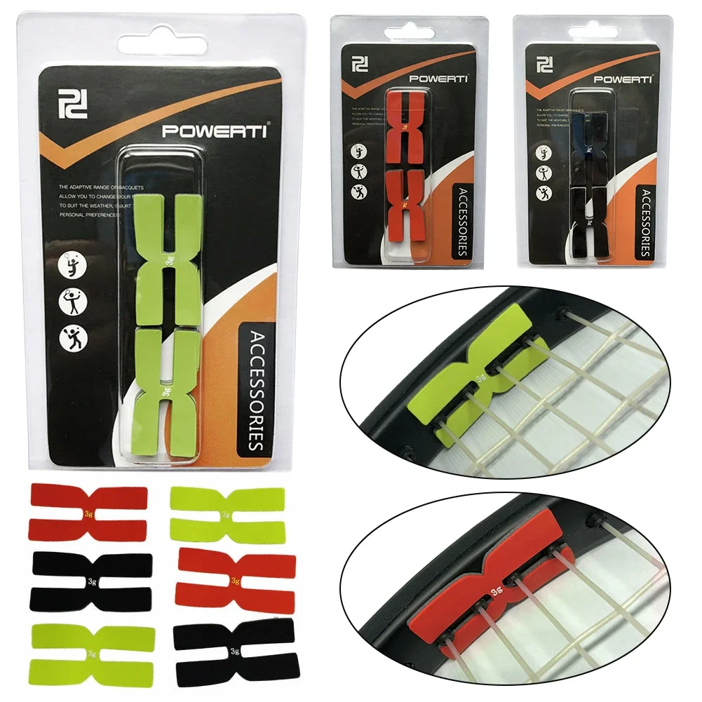 6pc 3g Tennis Racket Weight Balance Strips Tennis Badminton Racquet H-Shaped Sports Silicone Racquet Weight Balance Tapes for tennis accessories
