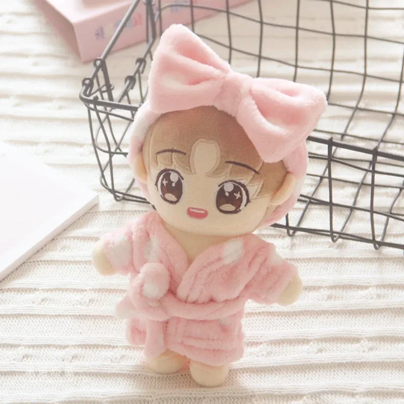 20Cm Bambola Rosa Vestiti Del Bambino Pigiama Carino Idolo Bambola Bambino Snood Accessori Regalo Di Compleanno Accessori Peluche Fascia Pigiama