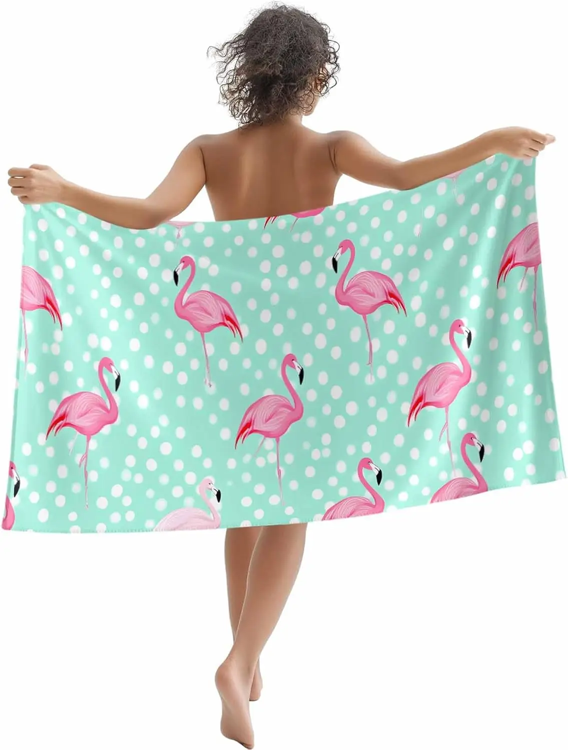 Serviette de plage pastèque douce absorbante séchage rapide été_voghion.com