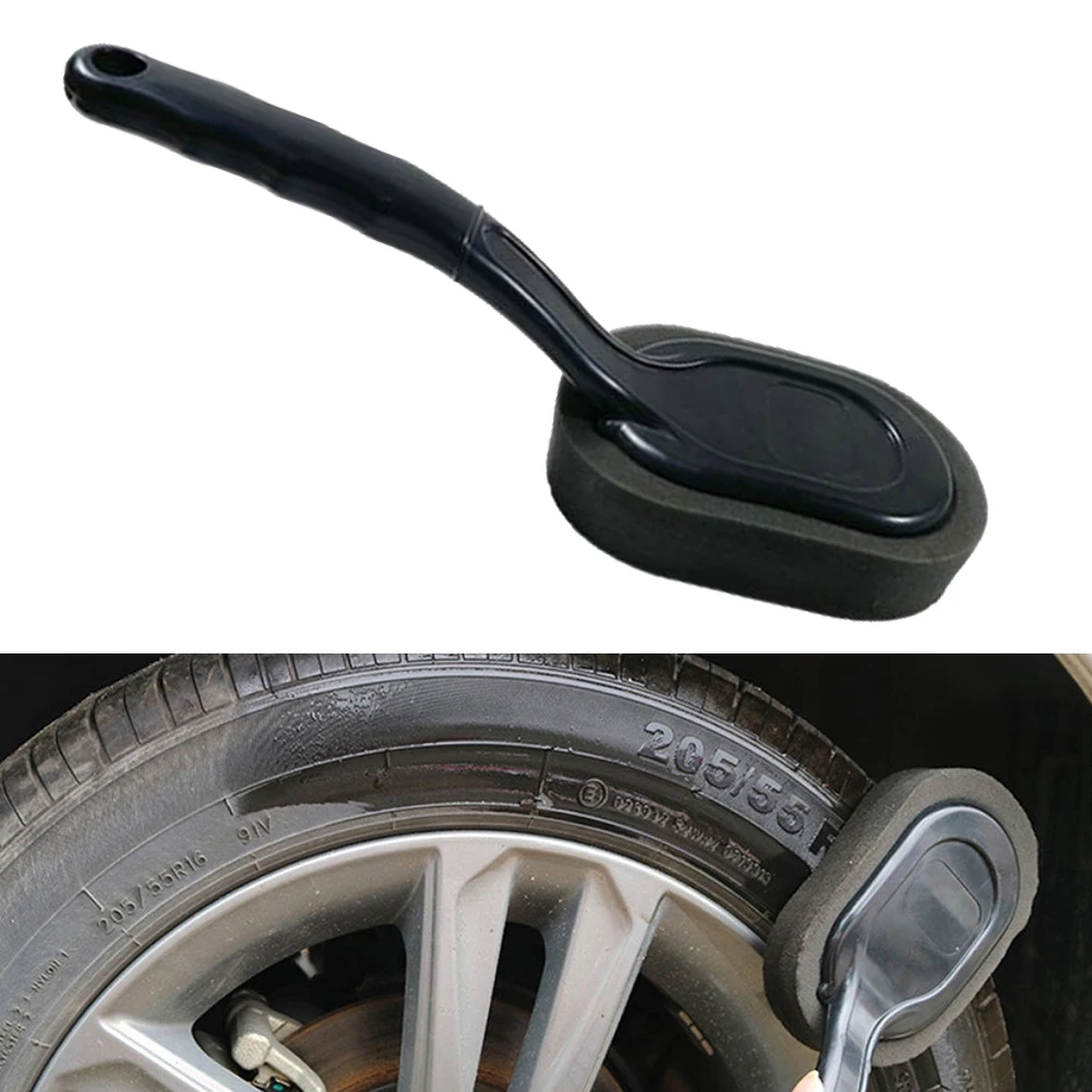 

1pcs Car Tire Wheel Waxing Polishing Sponge Washing Cleaning Brush Long Handle High Elasticity Absorbent Sponge, Scientific Des