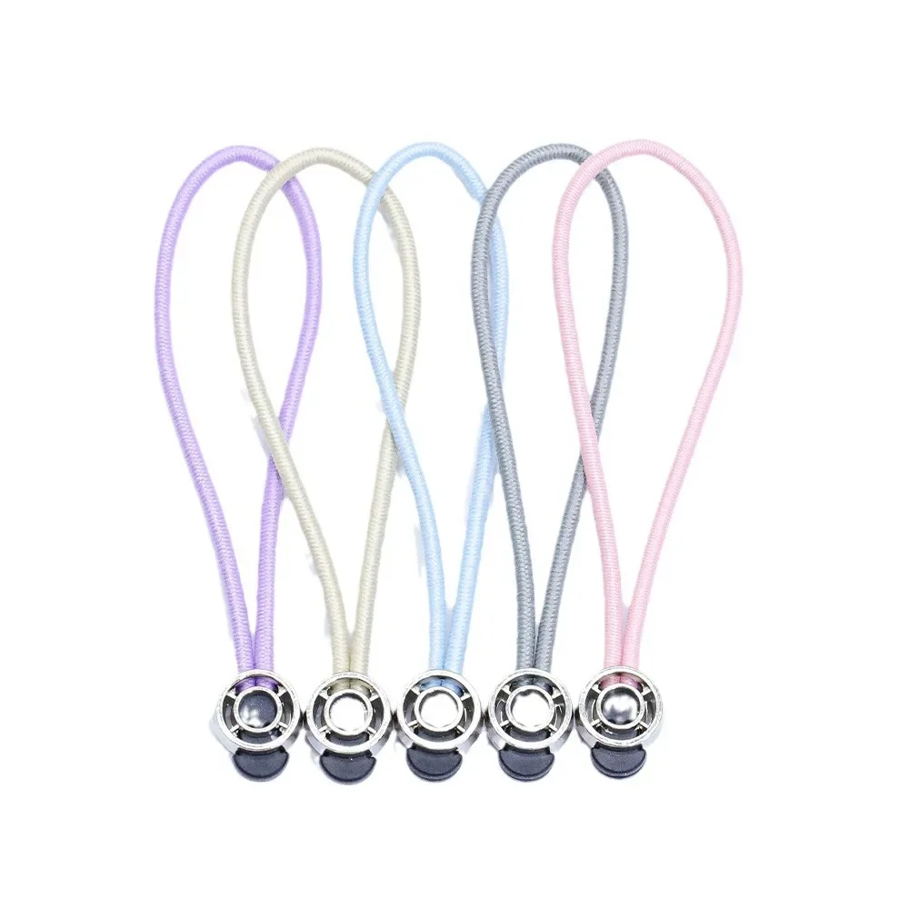 Lulu Yoga Clothing Zipper Cord Elastic Bandage Hardware Bag Puller Zipper Head Tail for Men Women Children Baby Accessori