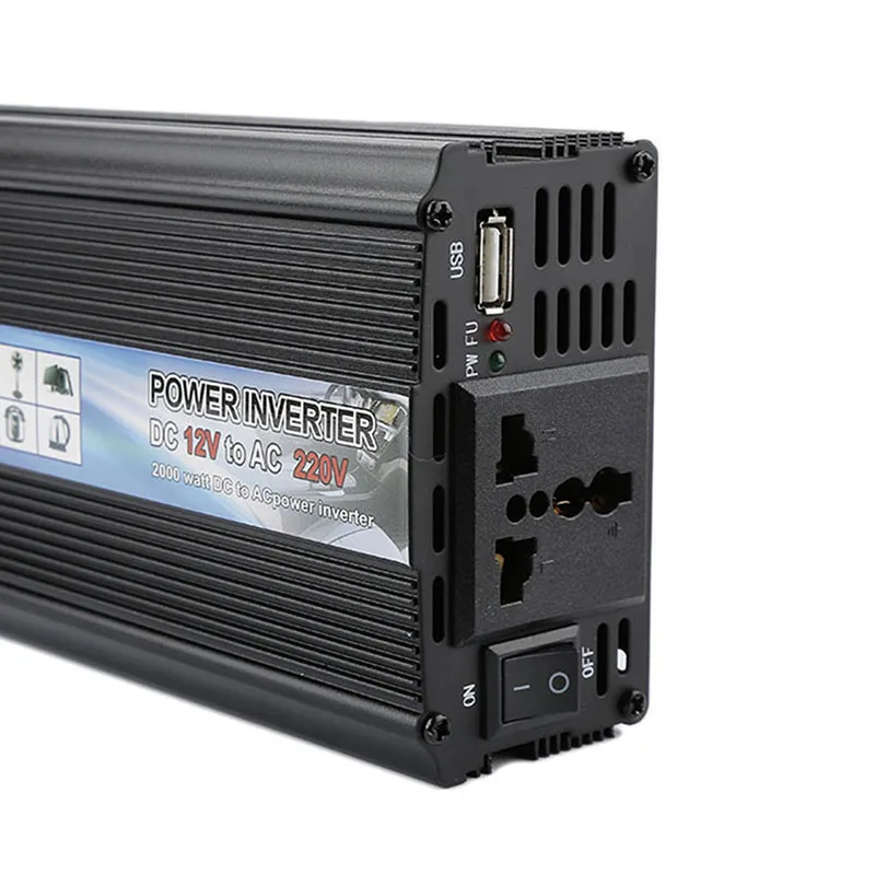 

Power Inverter With terminal wire Modified Sine Wave DC 12V to 220V Peak Power Solar Power Inverter Car Converter HWC