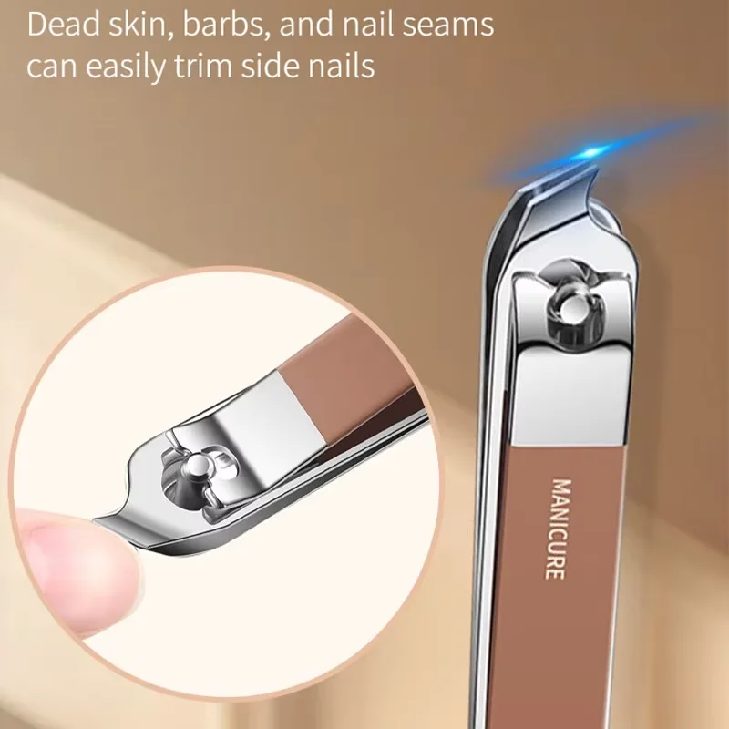 Stainless Steel Nail Clipper Set 8pcs Nail Care Kit Stainless Steel Manicure & Pedicure Set Clipper with Travel Case