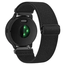Elastic Nylon Sport Wristband - 18mm Strap Bracelet - 18mm (Black)