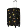 Dinosaur Gold Suitcase Cover Cute Animal Print Business Flight Strectch Luggage Accesories Protector 1