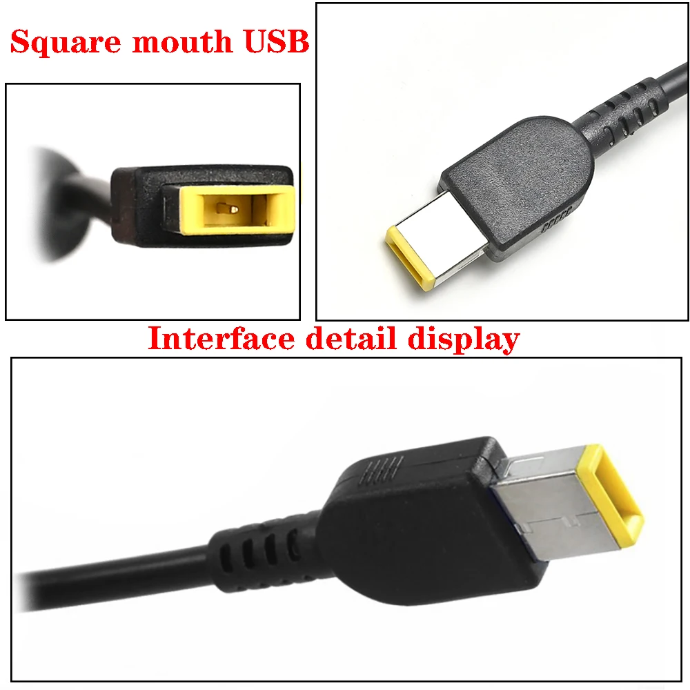 Adaptador Portátil 135w 20v 6.75a Usb c Carregador para Notebook Lenovo T440p Y5070 R720 Y700 T540p P51 P52 s5 Adl135nlc3a Fonte de Alimentação - Imagem 3