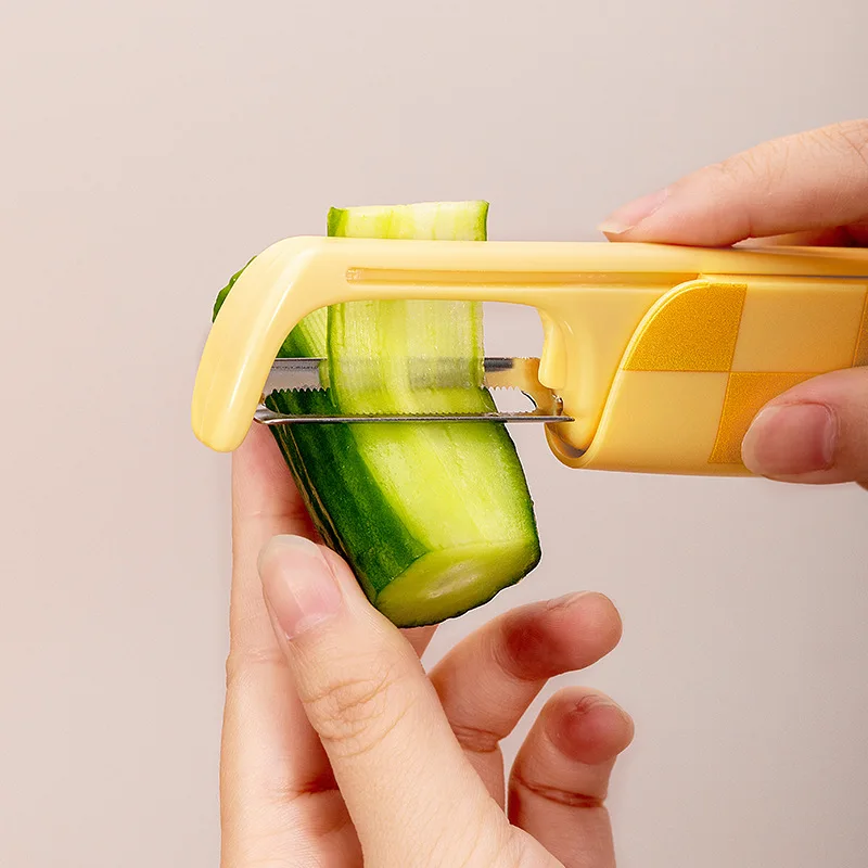 Home fruit knife stainless steel portable dual-head dual-use scraper two-in-one multifunctional fruit peeler