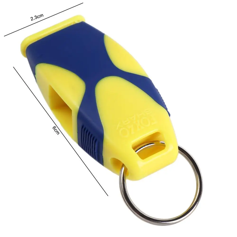 Bicolor Referee Whistles Professional ABS Seedless Cheering Classic Fish Mouth Football Whistle
