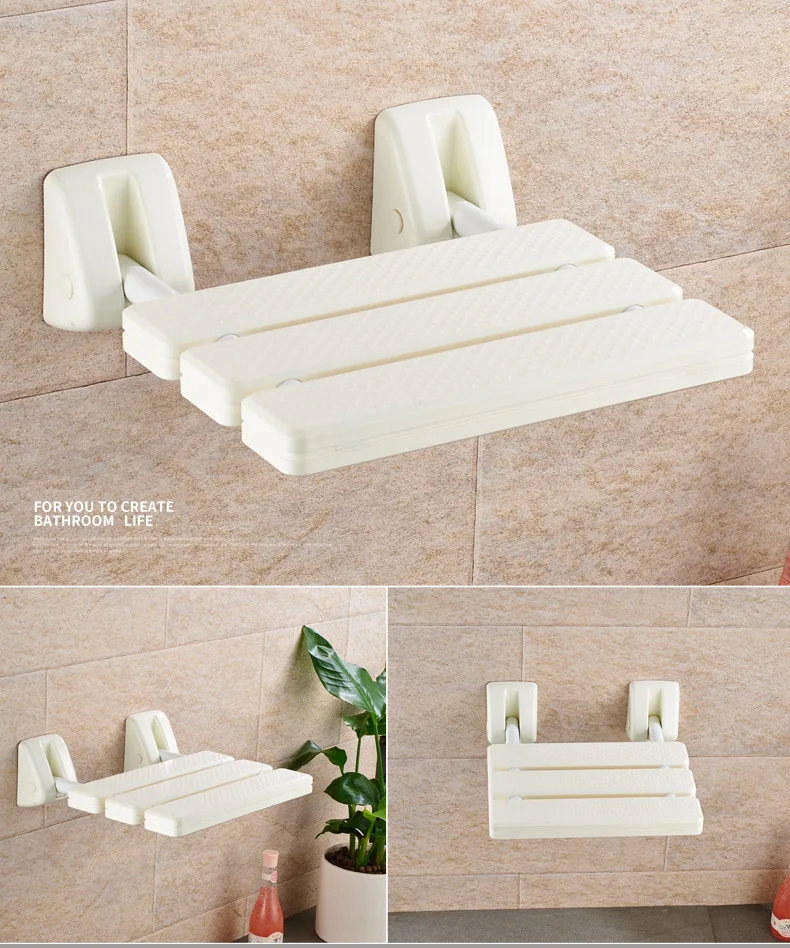 Siège de douche mural pliable améliorez le confort et la sécurité