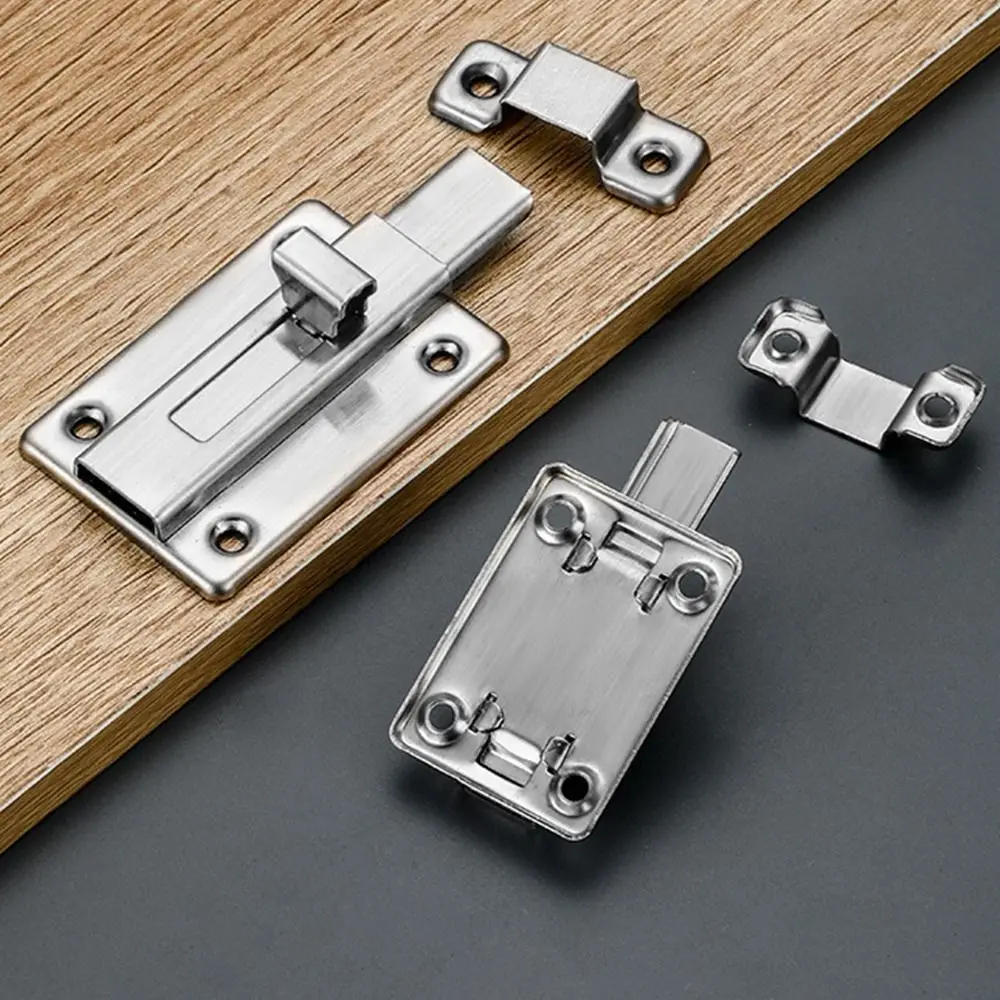 Self-elastic Latch Cabinet Hinges Security Bolt Latch Anti-theft Spring Latches Furniture Supplies door latch