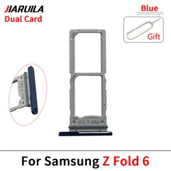 Dual Sim Card Slot Tray Holder with Pin - Replacement Parts (Z Fold 6 Blue)