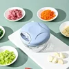 500/900ML Rope Grinder Vegetable Cutter Kitchen Garlic Puller Minced Garlic Chili Fruit Puree Garlic Mixer Rotary Food Processor 3