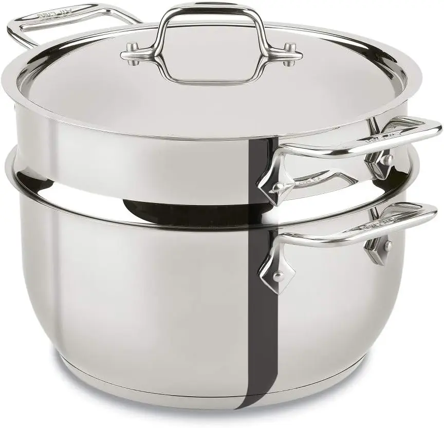 

Stainless Steel 3 Piece Cookware Set with Lid 5 Quart Induction Pots and Pans