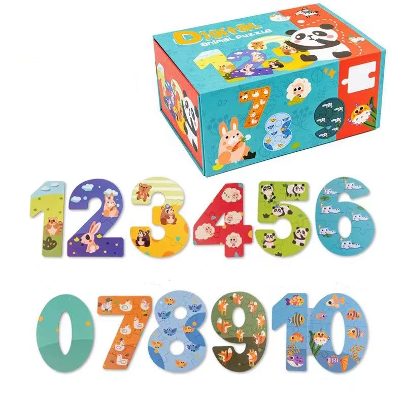 Brinquedos educativos GKPLY com 4 pacotes de quebra-cabeças e 1 mochila de  cordão Montessori quebra-cabeças de madeira para crianças de 3 a 5  anos(Animal) : : Brinquedos e Jogos