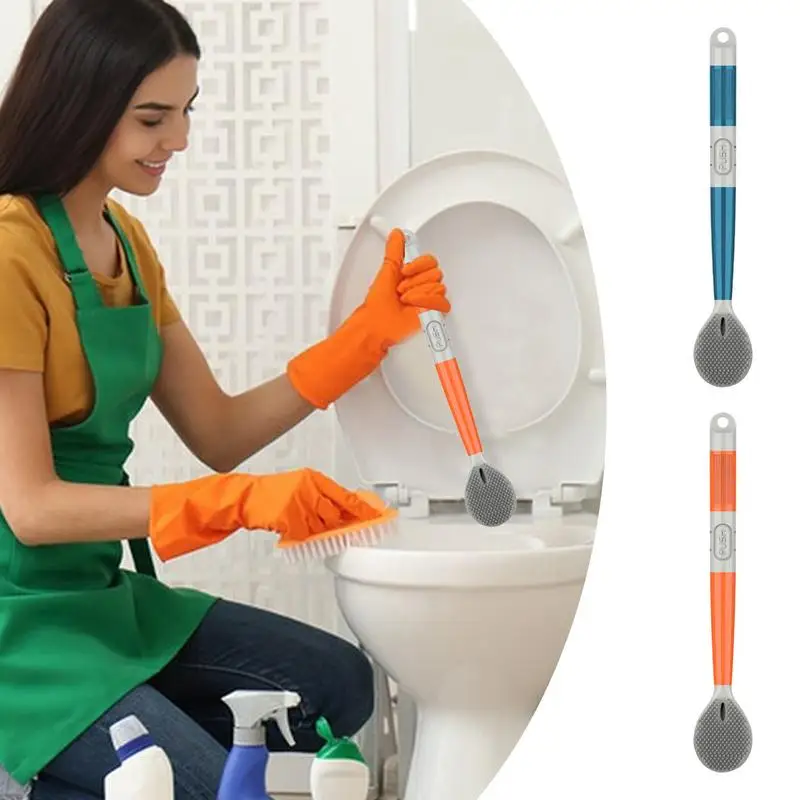 

Toilet Cleaner Brush Toilet Cleaning Scrubber With Cleaning Fluid Dispenser Sink Toilet Tiles Cleaning Brush Bathroom Accessorie