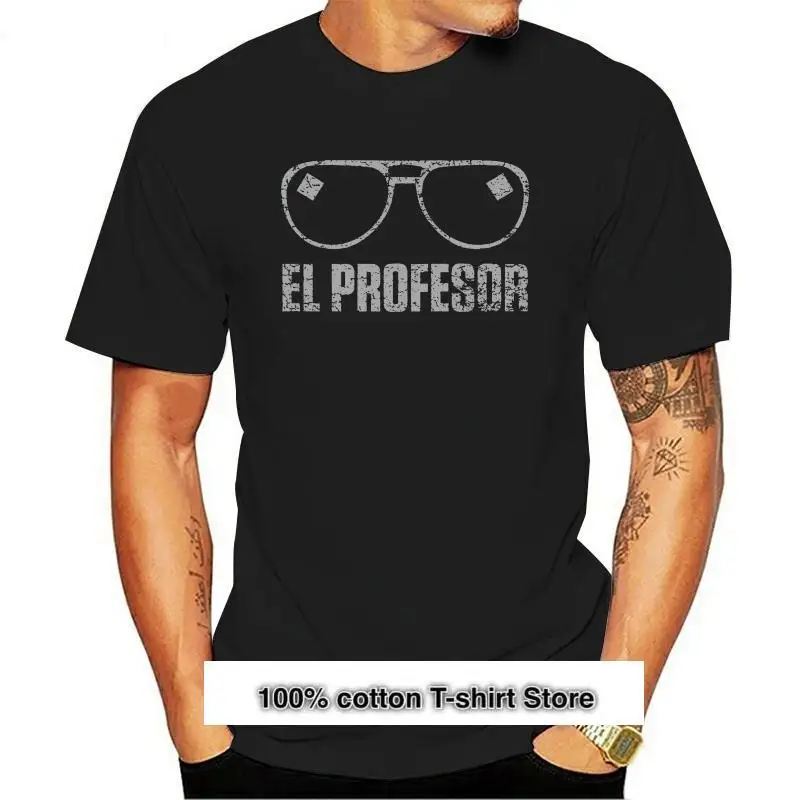 Camiseta De El Professor Para Hombre, Camisa De La Casa Heist De Papel, Dali Tokio, Gafas, Novedad