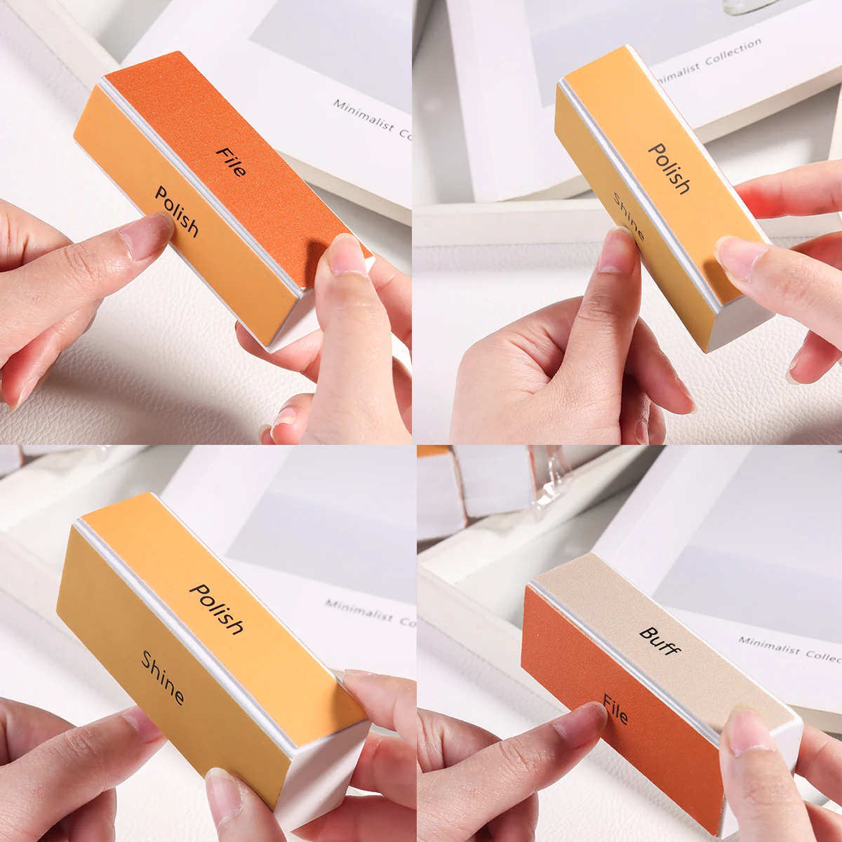 블록, 두부 블록, 네일 버퍼 블록 스펀지 광택 블록 고운 모래 네일 파일 두부 블록 네일 케어 매니큐어 도구