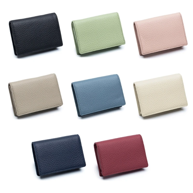 

Portable Credit Card Holder Leather Bifold Wallet Coin Purse for Men Small Change Pocket Money Bag