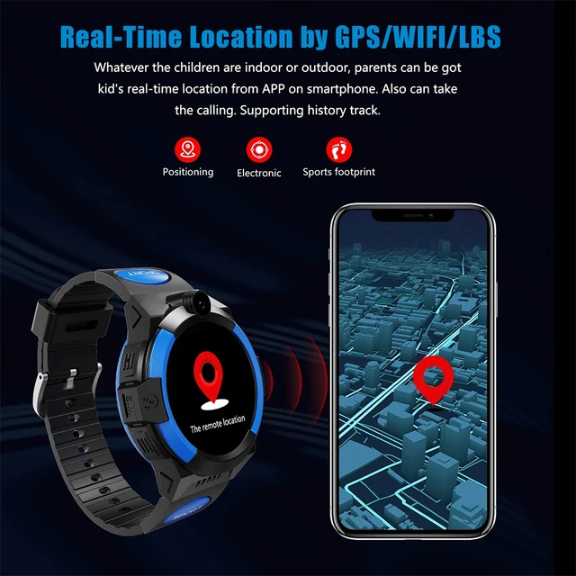 Reloj inteligente para niños, dispositivo con GPS, SOS, linterna, cámara,  monitor remoto, alarma, regalo para bebés - AliExpress