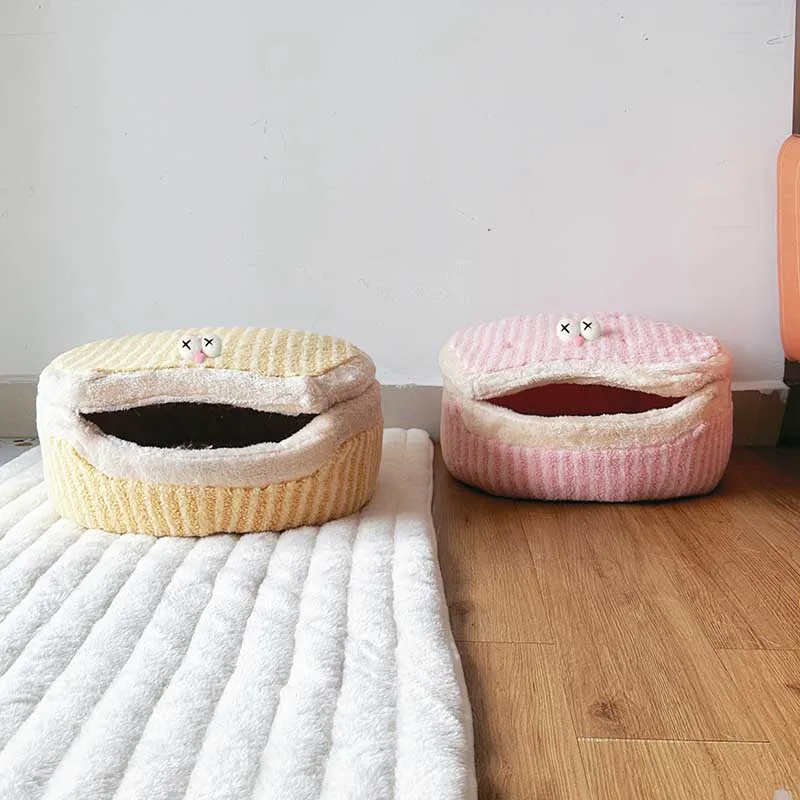 Causeway Braised Sandwich Cat Nest Calore Inverno Quattro Stagioni Universal Cat House Rimovibile Lavabile Cuccia Per Gatti Pet Nest