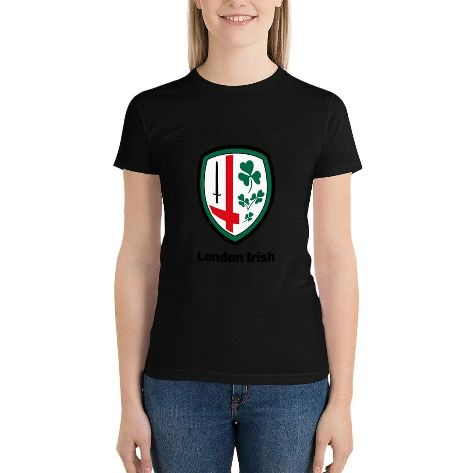 

London Irish Premiership Rugby T-Shirt anime sweat customs white t-shirts for Women