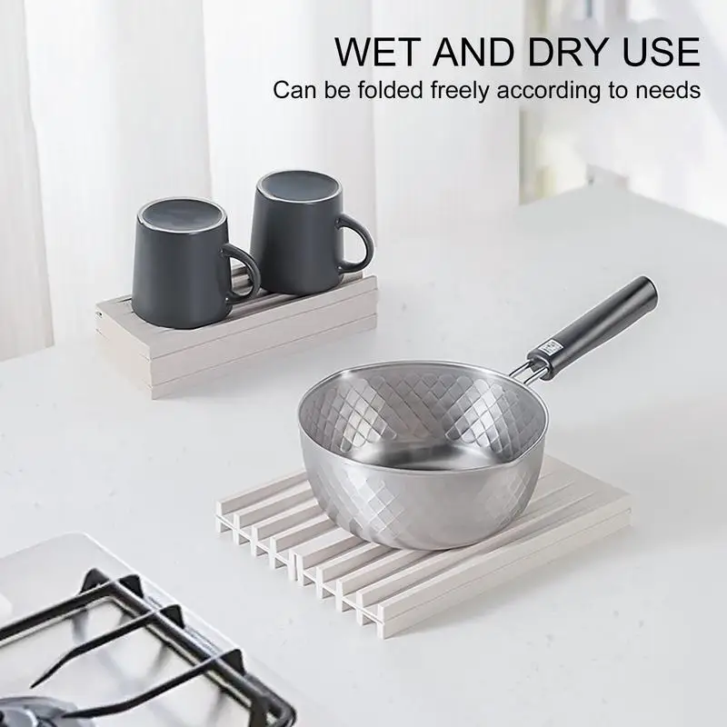 

Simple Silicone Draining Board Mat Folding Dish Drying Mat Large Multi-function Draining Mat Kitchen Heat Resistant Pot board