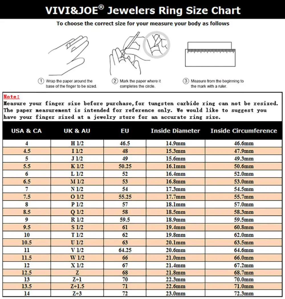 vivi&joe size chart