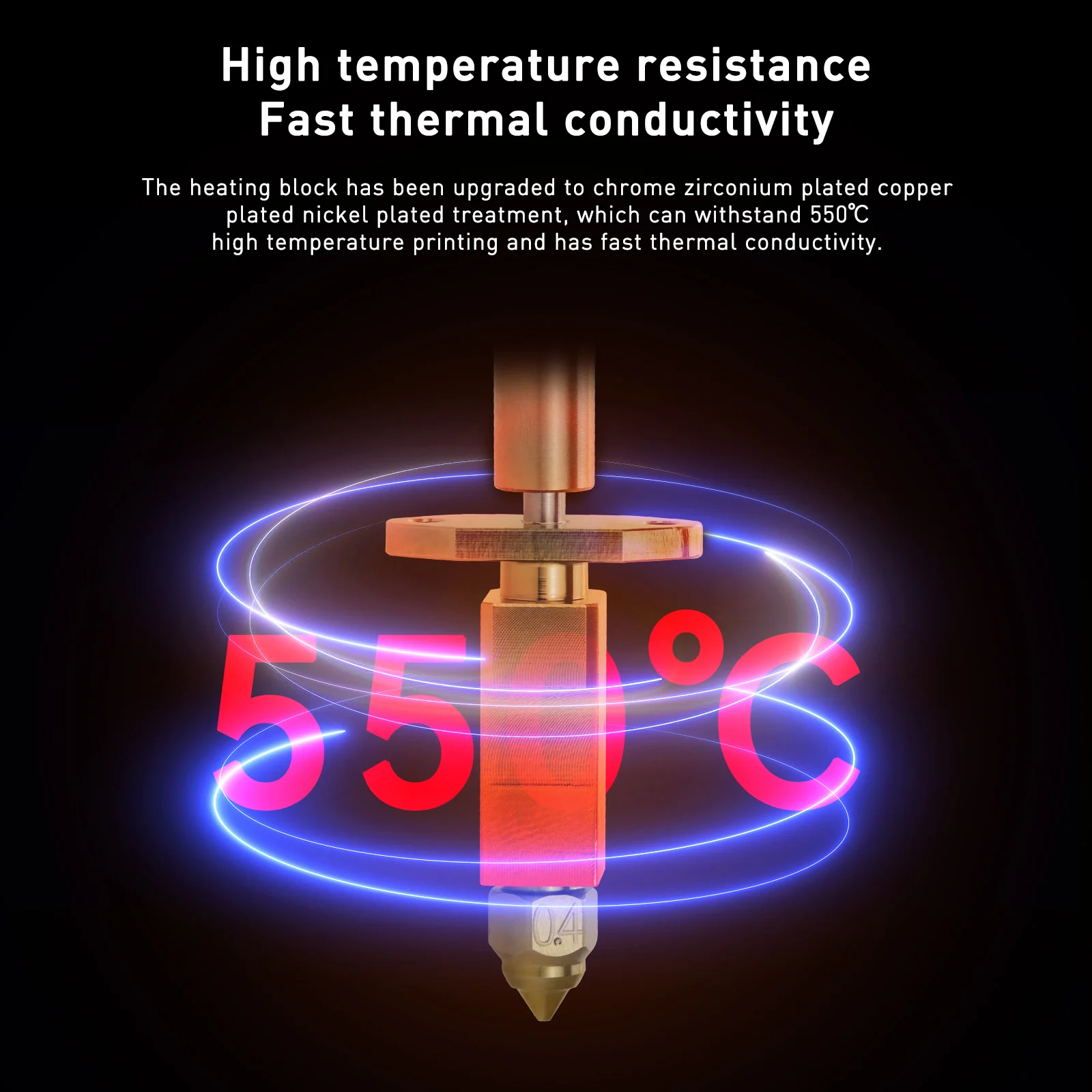 Creality Hotend CR-M4 K1 K1 Max Hotend 키트, Creality K1 업그레이드 Hotend 깍지 도금 구리용 세라믹 히팅 블록