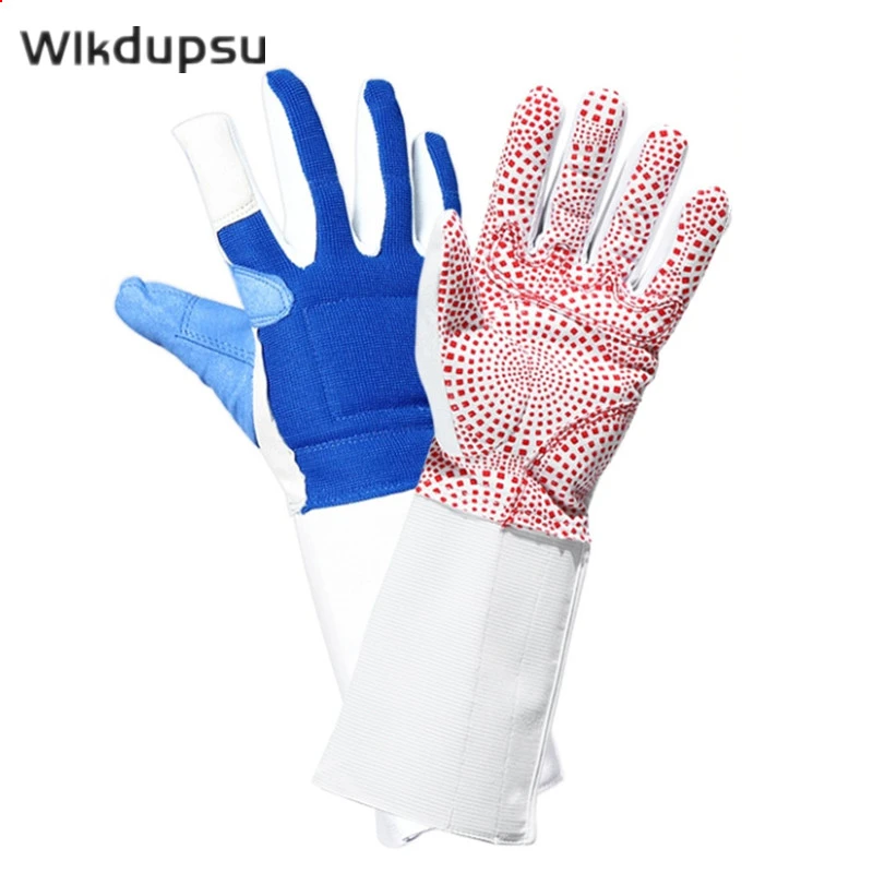 Fencing Gloves Equipments Professional Sport Women Men Waterproof Non
