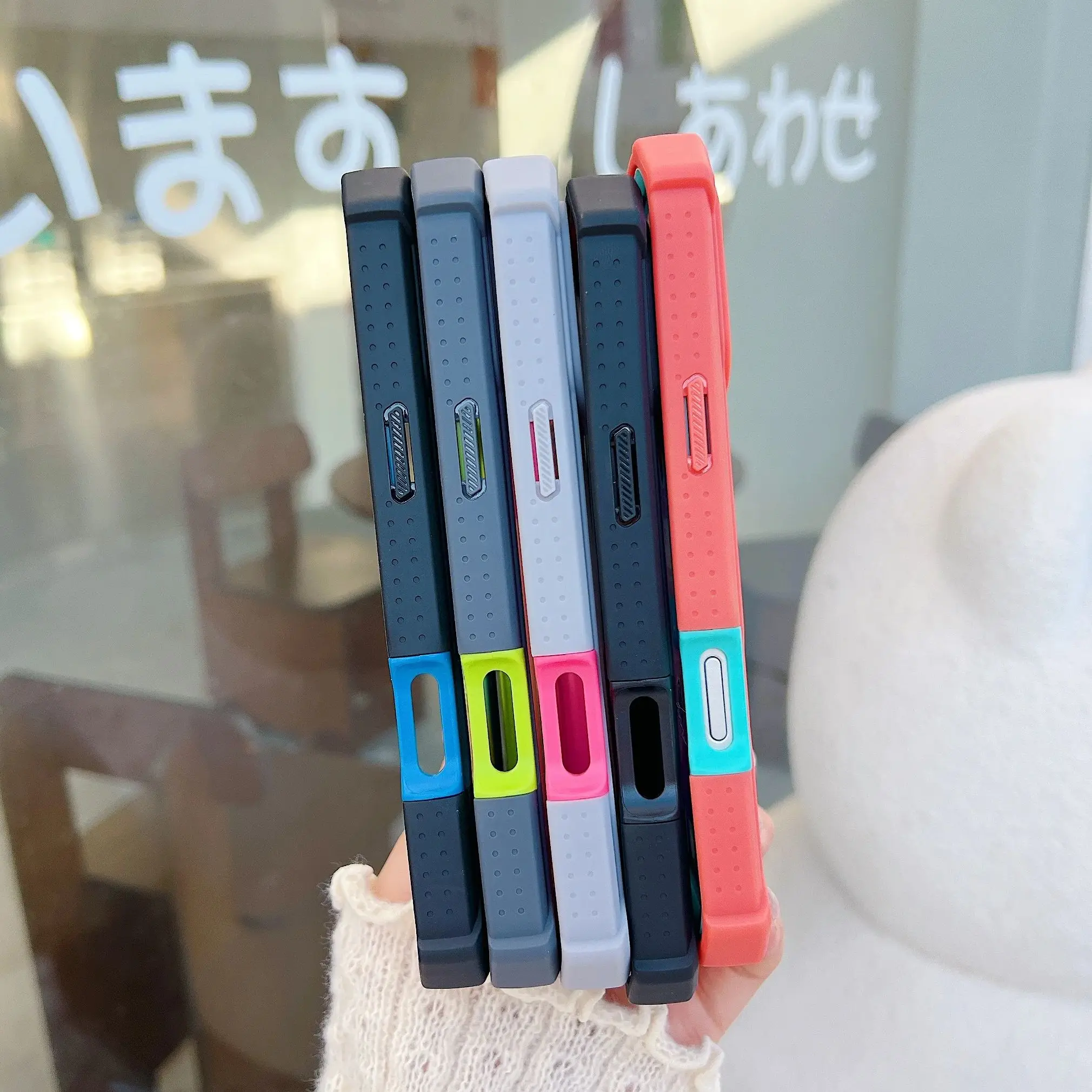 Durable Shockproof Transparent Phone Case with Acrylic Bumper Cover