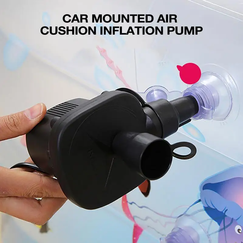 

Electric Air Pump Quick-Fill Portable Air Pump with 3 Nozzles Swimming pool Inflator Deflator electric household accessories