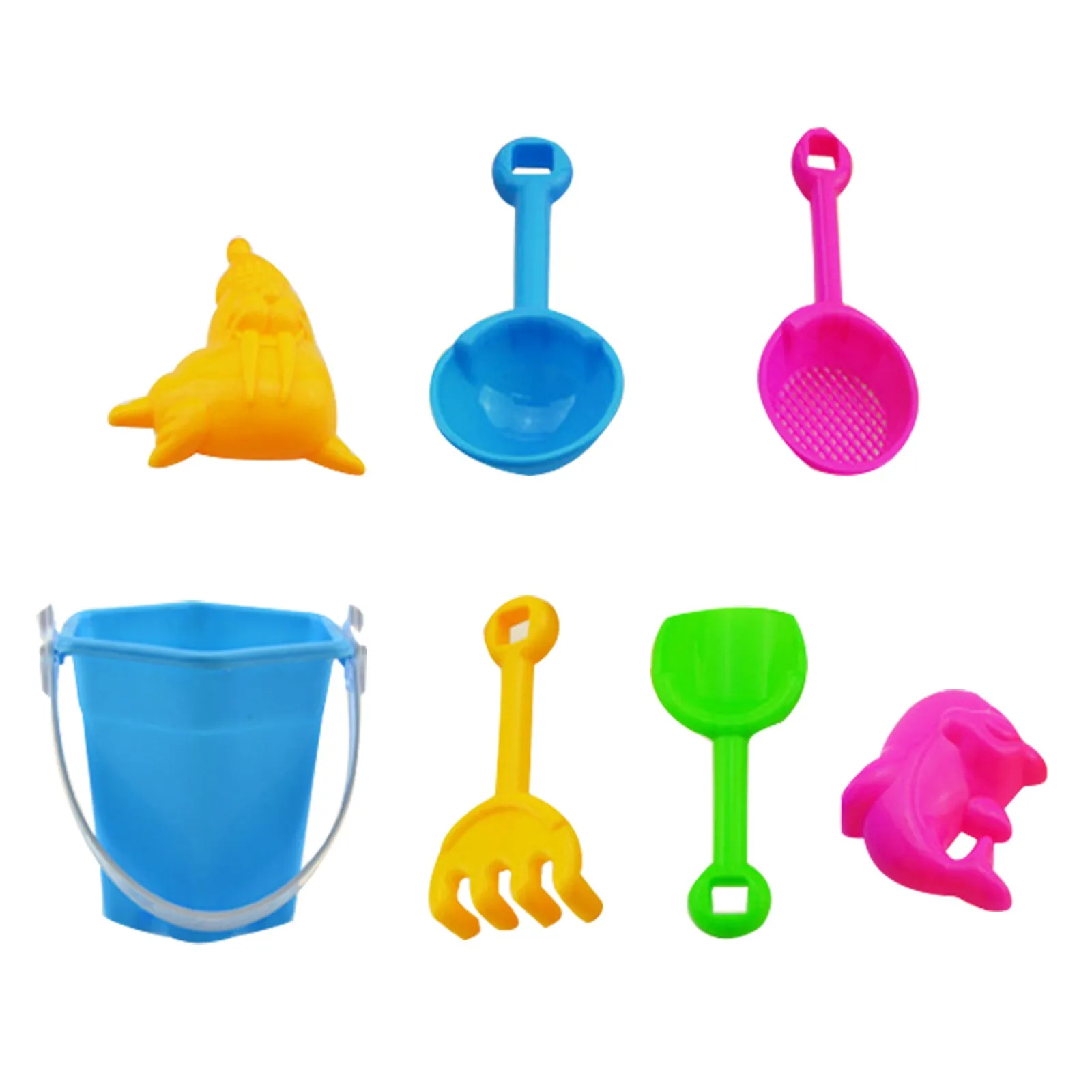 Toys For Children 7 Piece Beach Toy Sand Set Sand Play Sandpit Toy Summer Outdoor Toy Funny Gifts игрушки для девочек Juguetes 5