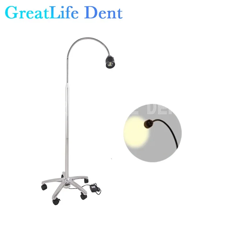 

GreatLife Dent JD1500 35 Вт 2000 часов стоматологическая клиника напольная подставка типа Мобильная хирургическая медицинская галогенная лампа для осмотра